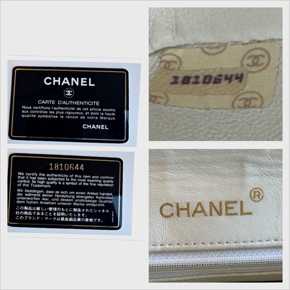 CHANEL Vintage 1-Series 1990s White Lambskin Quilted Flap Bag Gold CC Lock GHW!! - Picture 8 of 17